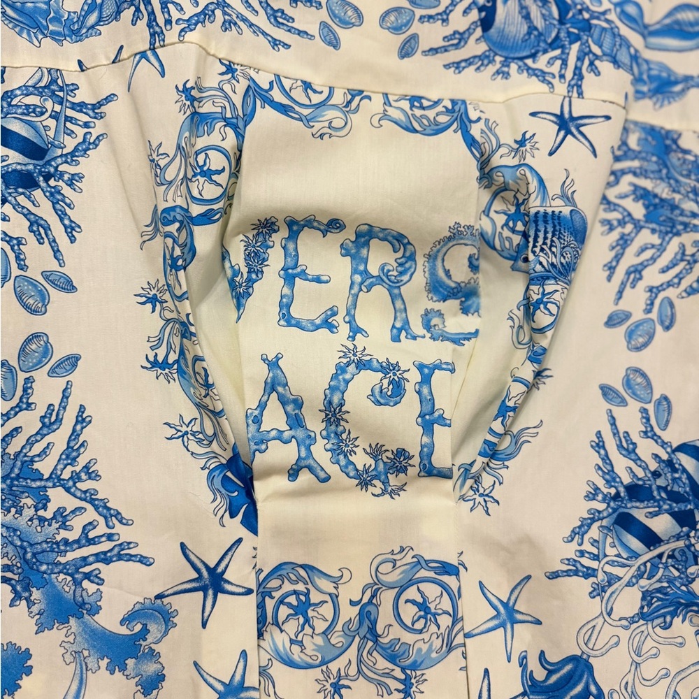 Underwater Barocco Flared MINI SHIRT VERSACE DRESS - BRAND NEW - Picture 5 of 8